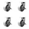 Service Caster 8'' Heavy Duty Semi Steel Cast Iron Caster Set with Brake and Swivel Lock, 4PK CRAN-SCC-KP92S830-SSR-SLB-BSL-4 - alternate 1